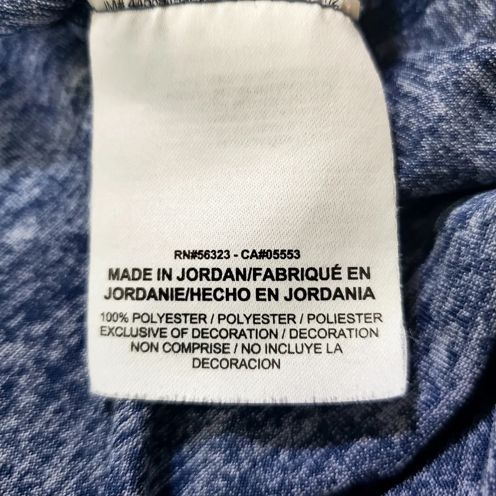 1430 * Nike Dri-Fit Sleeveless Top Heather Blue Size L